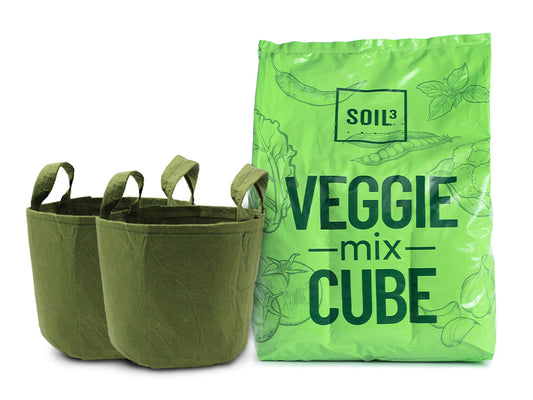Soil³ Mini Garden Kit 2 with 2 Green Root Pouches (Shipped)