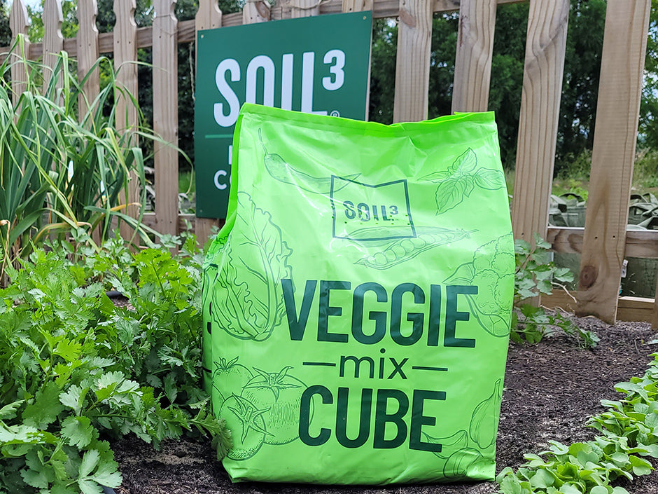 Veggie Mix Mini Cubes are 1 cubic foot for containers and vegetable gardens
